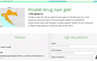 NIZOZEMCI POKRENULI PETICIJU DA SE HRVATSKA VRATI NA ŽUTU LISTU