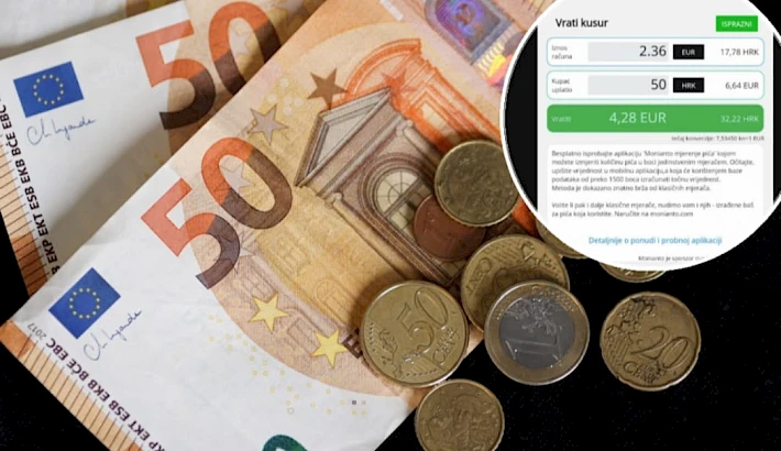 PRELAZAK NA EURO  - Aplikacija "Vrati kusur" olakšat će nam život s eurom u prva dva tjedna 2023., evo kako je koristiti