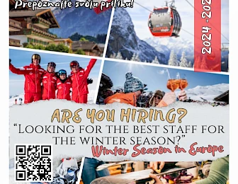Looking for qualified staff for a successful new season? WINTER SEASON 2024/2025 - Croatia, Austria, Slovenia, Germany, Switzerland, France, Italy