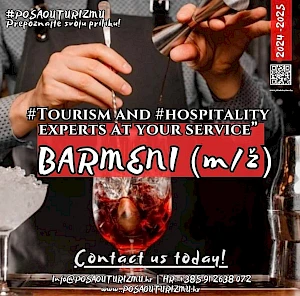 BARMEN (m/ž) - Hotel 5* - Split