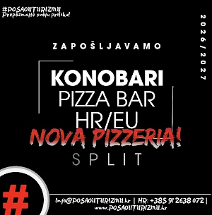 KONOBAR (m/ž) - PIZZA BAR, SPLIT CENTAR 