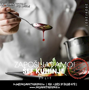 ŠEF KUHINJE (m/ž) - Restoran, Split