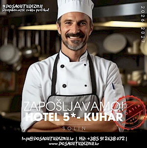 SAMOSTALNI KUHAR (m/ž) - Hotel 5*, Solin