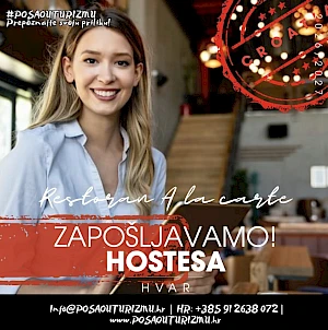 HOSTESA / DOMAĆICA RESTORANA (m/ž) - Konoba Hvar