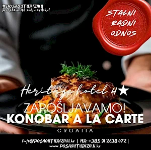 KONOBAR (m/ž) - Heritage Hotel 5*, Zagreb