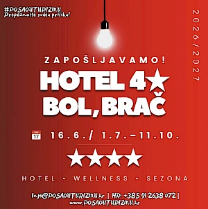 KOORDINATOR PERAČA SUĐA (m/ž) - Boutique Heritage Hotel 4* - Bol, Otok Brač