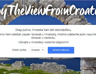 ENTERCROATIA – ONLINE OBRAZAC ZA PRELAZAK GRANICE I EPIDEMIOLOŠKE INFORMACIJE ZA STRANE TURISTE